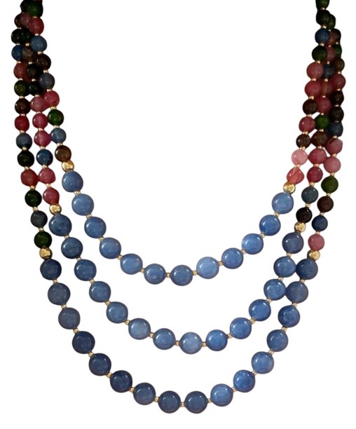 奢华手工项链耳环套装 – 女士优雅艺术珠宝图片下载