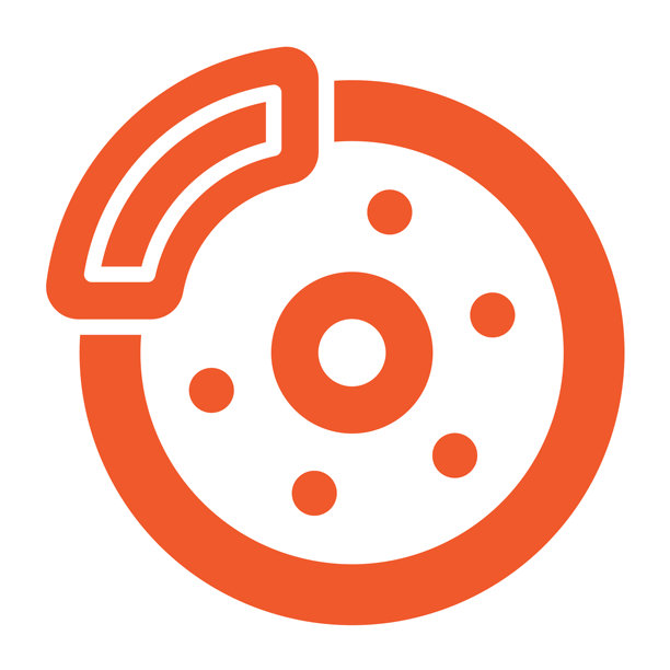 刹车盘矢量图标设计插画图片下载