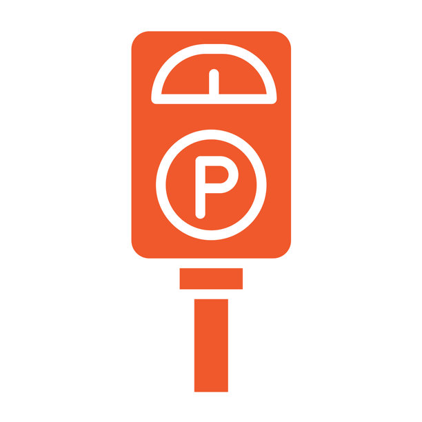 停车计时器矢量图标设计插画图片下载