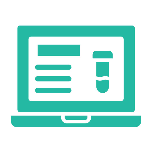 笔记本电脑矢量图标设计插画图片下载