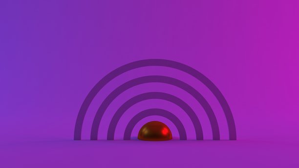 3D抽象背景，带有紫外线霓虹灯、空画框、宇宙景观、发光的烟雾隧道门素材图片下载