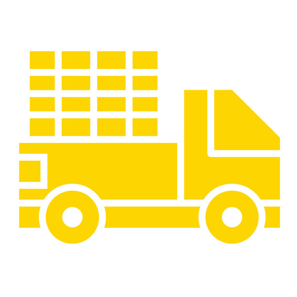 皮卡车矢量图标设计插画图片下载