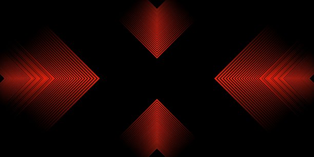 红色几何箭头现代背景。简约科技几何矢量插画。箭头布局横幅商业概念。图片下载