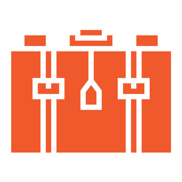 行李箱矢量图标设计插画图片下载