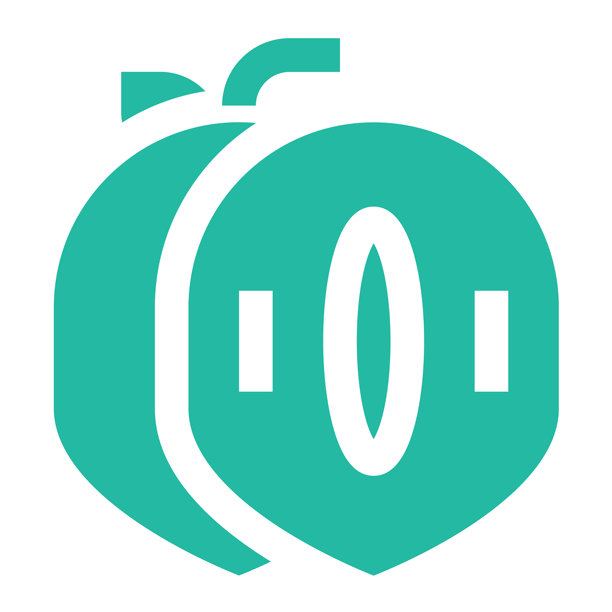 人心果矢量图标设计插画图片下载