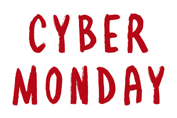 网络星期一文字 手写词 现代毛笔书法 营销广告、印刷品、网页、横幅、海报、传单的模板 墨水插画图片下载