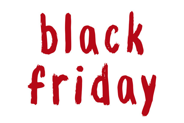 黑色星期五艺术字 手写词 现代毛笔书法 营销广告、印刷品、网页、横幅、海报、传单模板 墨水插画图片下载