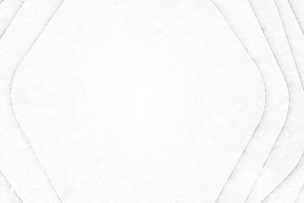 抽象形状的分层白色水平矢量背景，带有空白标签，用于复制空间，以及向下延伸的风化褪色褶皱条纹弯曲的 3D 三维边框图片下载