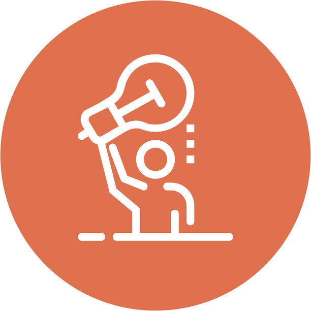 现代尤里卡扁平化矢量插画图标设计理念。移动端和网页图形图标。扁平化符号，创意Logo概念。简洁明了的扁平化象形图图片下载