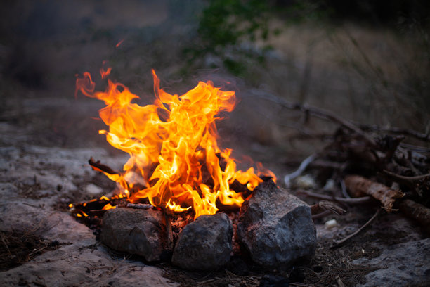 燃烧的壁炉素材照片图片下载