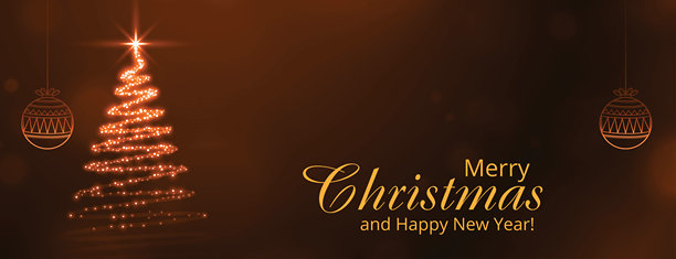 圣诞树装饰素材插画图片下载