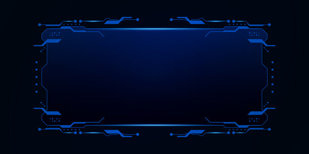 科幻未来用户界面，HUD，科技抽象背景，矢量插画图片下载