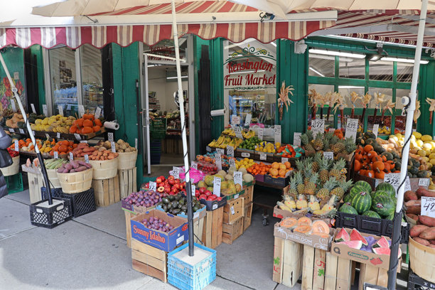 多伦多肯辛顿市场区域的老式商业街区图片下载