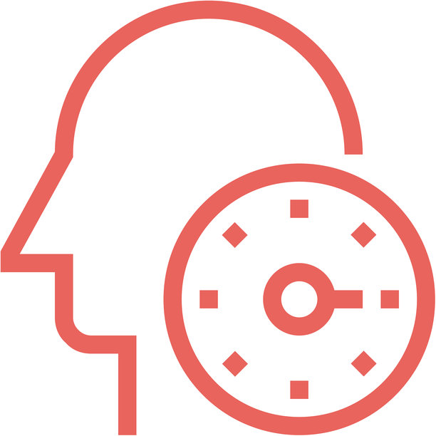 现代时间管理扁平化线条矢量插画图标设计概念。移动端和网页图形图标。扁平化符号，Logo创意概念。简洁干净的扁平化象形图。图片下载