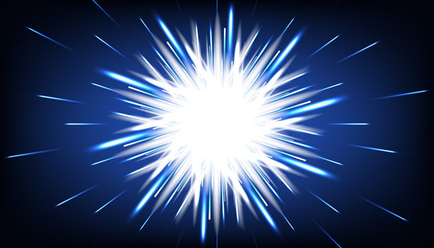 抽象的未来派蓝色背景，带有灯光和复制空间。矢量图图片下载