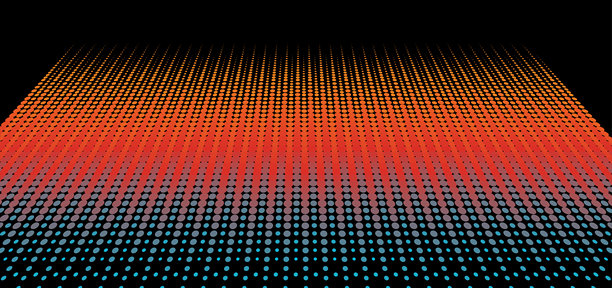 赛博霓虹渐变透视数据流科技图案设计装饰素材图片下载