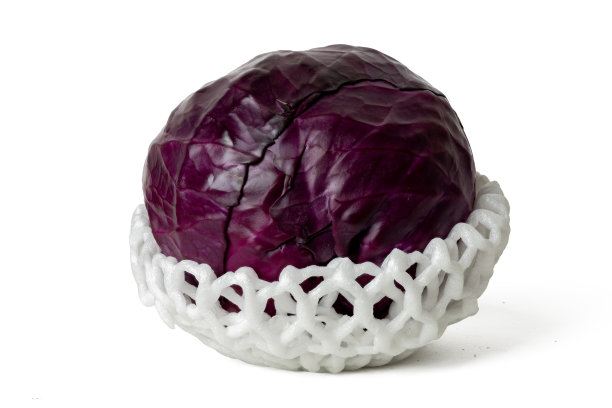 新鲜紫甘蓝高分辨率照片，在白色背景下孤立，使用 45MP 高分辨率相机拍摄图片下载