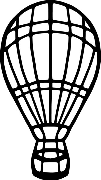 热气球的矢量涂鸦插画。旅行文化 RGB图片下载