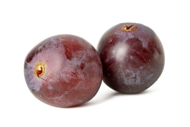 新鲜京都葡萄的高分辨率照片，孤立在白色背景上，使用45MP高分辨率相机拍摄图片下载