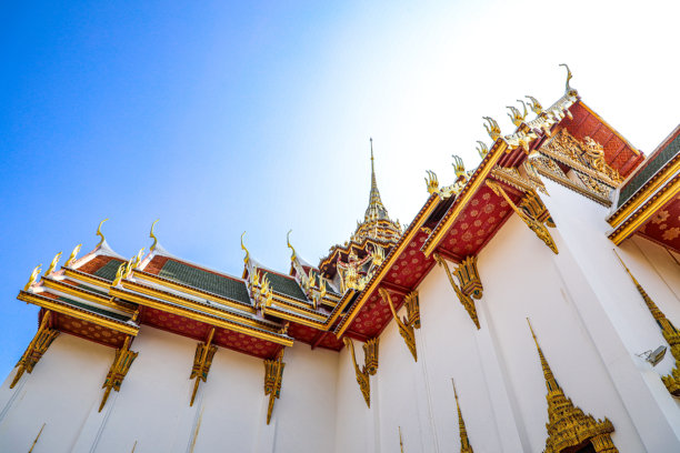 曼谷大皇宫。节基皇殿。图片下载