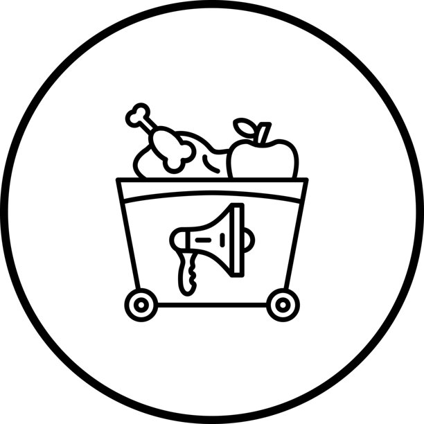 食物浪费矢量图标图片下载