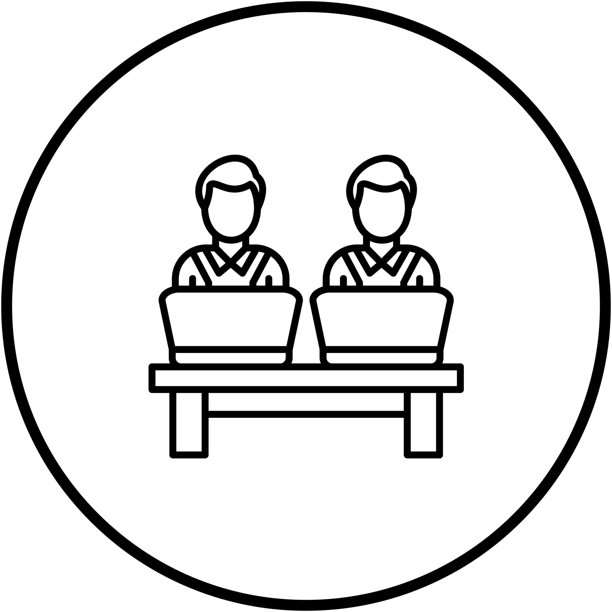 联合办公空间矢量图标图片下载