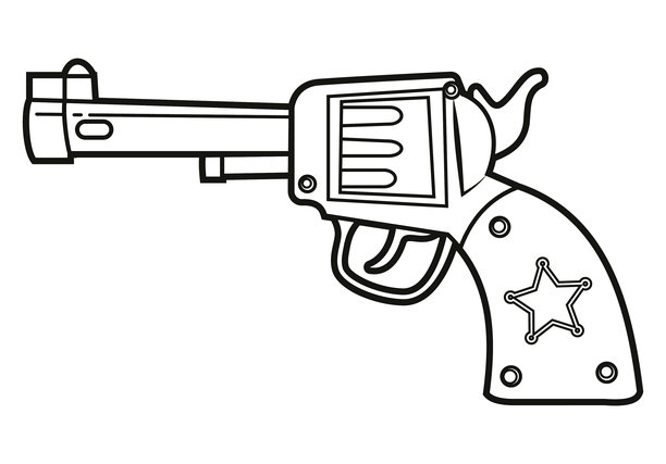 玩具牛仔枪。图片下载