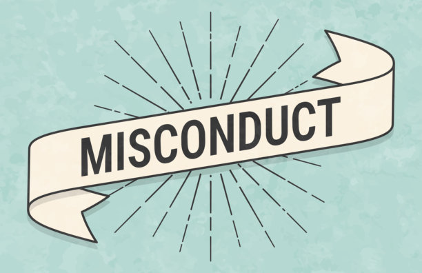 不当行为 - 复古风格横幅 - 旧纹理纸图片下载