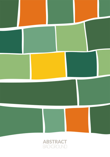 俯视绿色抽象稻田纹理矢量背景。自然图案，生态插画，乡村海报设计。农业景观，简约生态海报图片下载