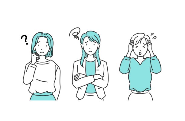 办公室里的休闲女性，表情担忧——一位焦虑的职场人士图片下载