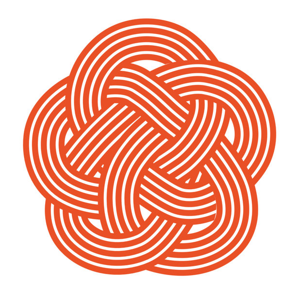 日式庆祝装饰绳结（Mizuhiki）的矢量插画图片下载