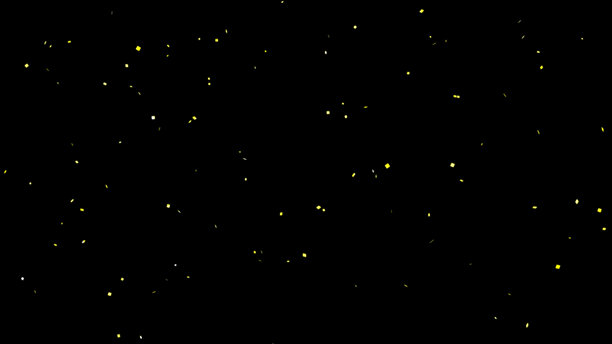 黑色背景上闪闪发光的五彩纸屑插画图片下载