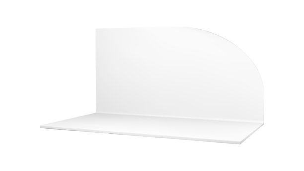 展位空间角落3D模型，带有空白的白色盒子图片下载