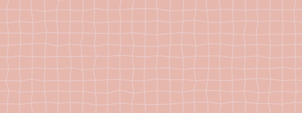 粉色纸张图案背景。笔记本的网格线和方格形成棋盘纹理，带有波浪状的手绘色块。矢量无缝学校纸张。可爱的Y2K插画图表页面模板。图片下载