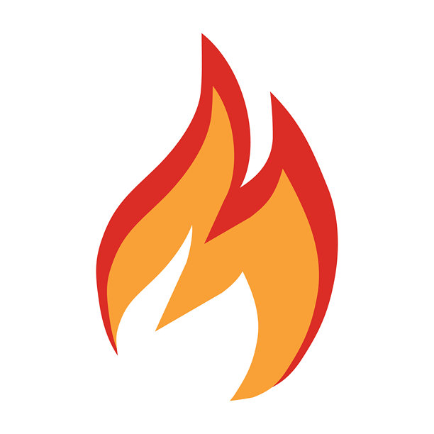 火图标，营火图标，火焰图标，孤立在白色背景上。矢量图，设计师插画，网页横幅，海报。图片下载