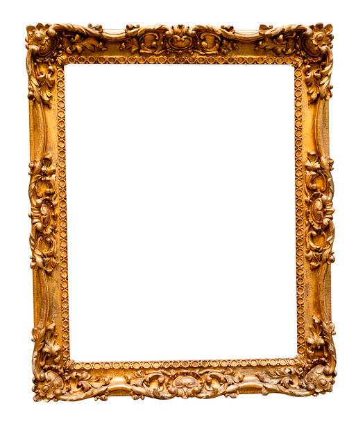 巴洛克风格垂直装饰画框镂空图片下载