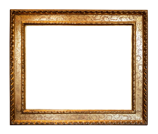 复古横向装饰画框抠图图片下载