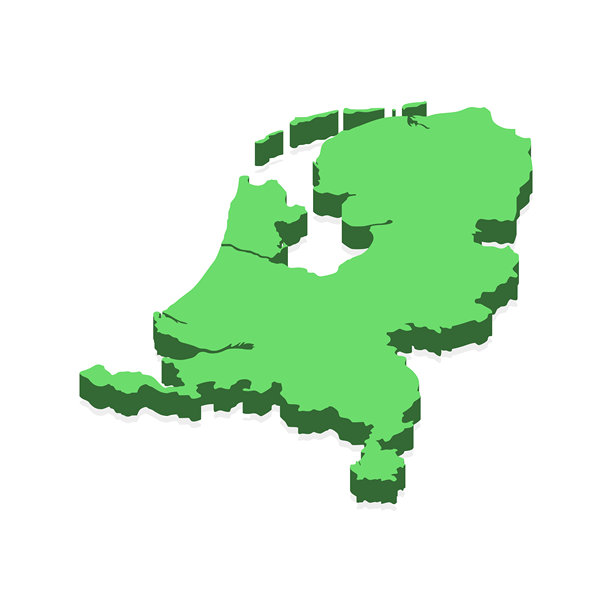 荷兰三维地图矢量素材设计模板。图片下载