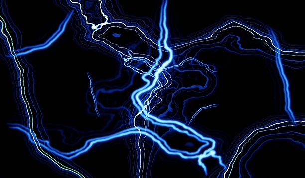 抽象、霓虹灯、无缝背景、3D插画图片下载