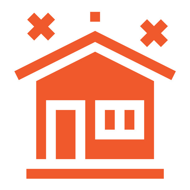 干净的房子矢量图标设计插画图片下载