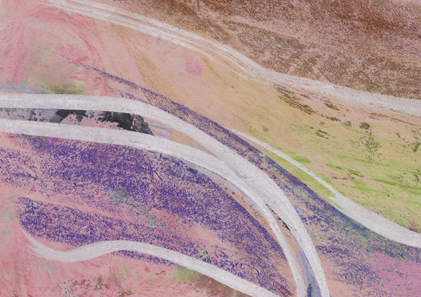 绘画色彩与笔触的表现。抽象插画背景，可留白添加文字或图片图片下载