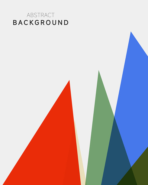 多彩三角形几何设计素材抽象背景图片下载