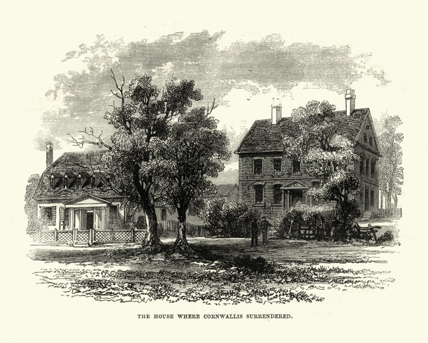 康沃利斯投降的房屋，弗吉尼亚州约克镇图片下载