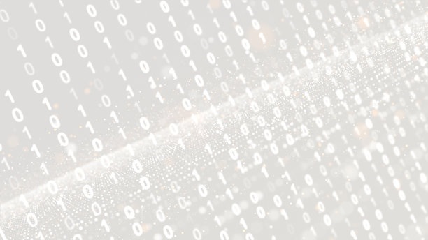 抽象的数字技术背景。数字线框二进制代码图形背景 4K 照片图片下载