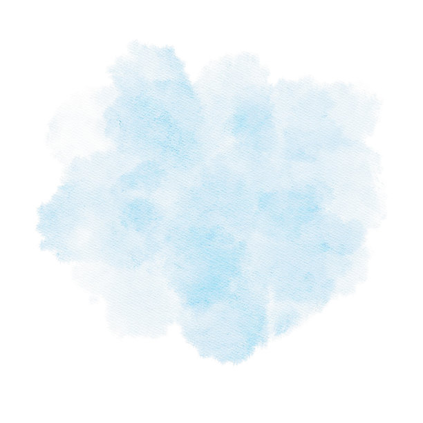 柔和的蓝色云朵纹理，以水彩插画形式呈现，作为温柔的背景。手绘元素，适用于请柬、剪贴簿页面、数字纸张和婴儿洗礼设计。图片下载