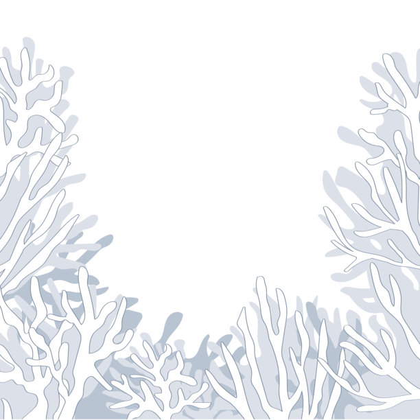 冰雪覆盖的树枝。圣诞节框架背景，矢量隔离插画图片下载