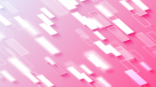 明亮的蓝线和条纹几何科技抽象动态背景 4K素材视频图片下载