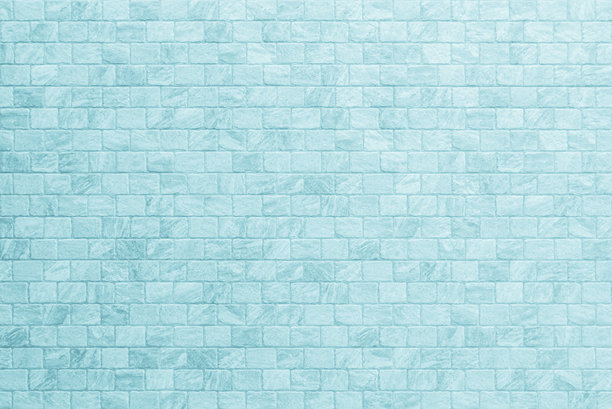 蓝色砖块混凝土石材纹理，用作壁纸背景。砂岩砖墙，带有复古色调的灰泥。浅青色的抽象墙面图案，薄荷绿水泥纹理，用于设计。图片下载