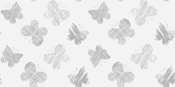 浅灰色无缝图案，带有粉碎蝴蝶剪影图片下载