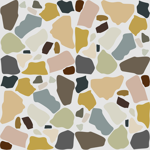 无缝水磨石风格抽象背景，复古风格，适用于卡片、海报、封面、横幅或品牌设计。矢量插画图片下载